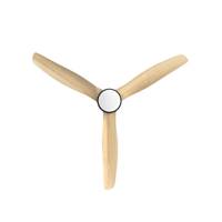 SoundAir / Ventilateur de plafond avec haut-parleur Bluetooth 5W / Moteur DC silencieux / pales en bois naturel 132 cm / 6 vitesses