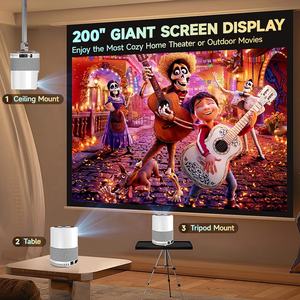 Popular nuevo proyector inteligente WiFi Mini portátil <span class=keywords><strong>HD</strong></span> 1080P Ver películas y juegos para niños en casa y en la oficina - Product Image 6