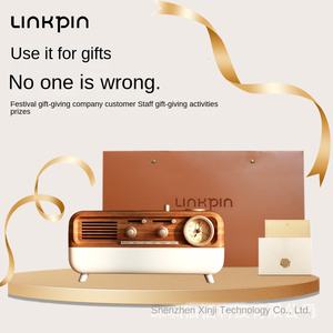 LINKPIN Retro Multifuncional 1/12 Escala EUA Plug <span class=keywords><strong>Speaker</strong></span> Plástico Música Tema Cena Natural Atmosfera Luz Branca Ruído Áudio - Product Image 4