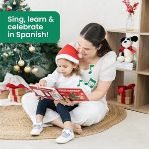 Libro de Sonidos Personalizado, Impresión de Libros de Tapa Dura, Libro Musical en Español, Canciones Navideñas, Libro Bilingüe para Niños - Product Image 3