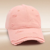 Gorra de Béisbol de 6 Paneles Personalizable con Logotipo, 100% Algodón, Estilo Desgastado, Unisex, Ideal para el Verano, Versátil, Corona Suave y Curvada