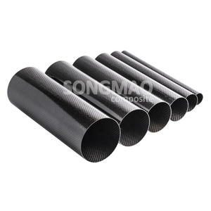 Custom 3k Twill Matte Carbon Fiber Tube 10mm 20mm 25mm 30mm 40mm 50mm Round Carbon Fiber Pipe <strong>Tubing</strong>