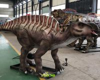Modèle de dinosaure animatronique Ouranosaurus en silicone et métal de 4 m pour une utilisation en intérieur/extérieur, parcs de trampolines, lieux commerciaux
