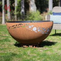 Foyer en acier BBQ Garden Set Barbecue Camping Poêle à bois avec foyer pour une utilisation en extérieur
