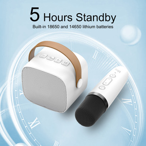 P2 Portable Wireless <b>Speaker</b> with Wireless Microphones Small Machine Music Box <b>Mini</b> <b>Speaker</b> Support TF Card - Product Image 3