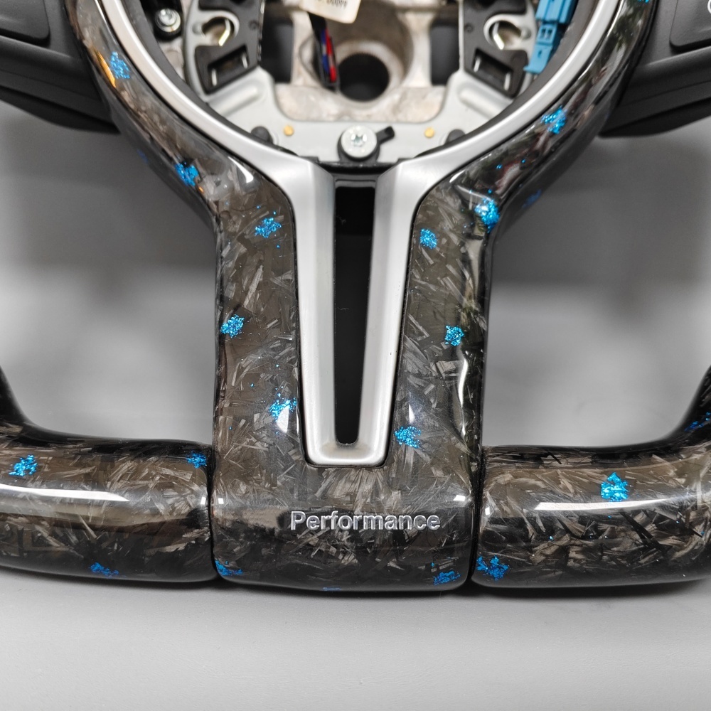 Fashion Custom Forged Carbone Volant Steering Wheel (BMW Fitment), photo 5