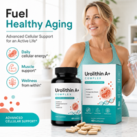 Urolithin A 500mg en gros : Complément pour un vieillissement sain et la vitalité, avec CoQ10 et Vitamine D3, OEM ODM Marque Privée, 60 gélules