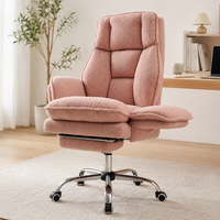 Chaise de bureau ergonomique réglable en hauteur avec accoudoirs rabattables, support lombaire et repose-pieds, fabriquée en Chine
