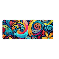 Tapis de souris de jeu rectangulaire personnalisé de taille personnalisée, dessin animé, RGB, doux, de qualité supérieure, confortable, 3 mm, impression par sublimation chauffée, en stock