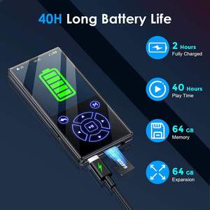 New Portable HiFi <b>MP3</b> <b>Player</b> 24 Inch Screen BT 50 Music <b>Player</b> with Voice Recorder FM Radio Long Battery Life - Product Image 3