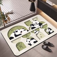 Tapis de salle de bain HM personnalisé en boue de diatomée 2,5 mm, séchage rapide, absorbant, antidérapant, résistant à l'usure, OEM ODM