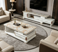 Meuble TV moderne pour salon, table basse, armoire de rangement au design confortable pour hôtel et villa