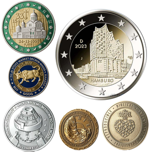 Pièce <span class=keywords><strong>de</strong></span> monnaie en cuivre personnalisée <span class=keywords><strong>de</strong></span> 1 oz avec estampage d'usine en relief 3D, souvenirs commémoratifs, pièces <span class=keywords><strong>de</strong></span> collection en cuivre personnalisées - Product Image 1