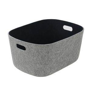 Non Woven Fabric Plastic Felt Integrated Molding Storage Basket Bins Toy Dirty Clothes Household Items Laundry Hamper for Home