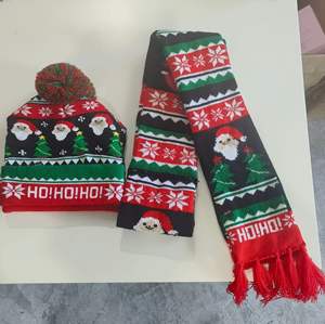 Costume de fête de Noël en laine tricotée de luxe avec motif de cerf jacquard, lumières LED, coupe classique, lavage à la main, nouvel an, festival, fête transfrontalière - Product Image 6