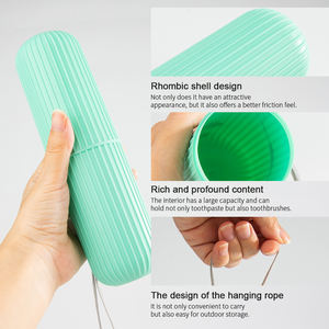 Creme dental Escova Organizador Caixa De Armazenamento Do Recipiente Portátil Camping Escova De Dentes Do Banheiro Wash Cup Suporte Escova De Viagem - Product Image 4