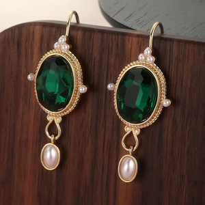 <b>Small</b> Bead Drop <b>Earrings</b> <b>for</b> <b>Women</b> Vintage Oriental Style Daily Wear Ear Accessories - Product Image 5
