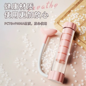 Breathing <b>Dumbbell</b> Women's Abdominal Breathing Trainer PCTG Material Transparent Waist Exercise Body Fitness Equipment - Product Image 1