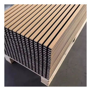 Акустические панели SHENGTAI из современных деревянных реек для звукоизоляции и декоративной отделки стен в гостиной, спальне, студии - Product Image 2