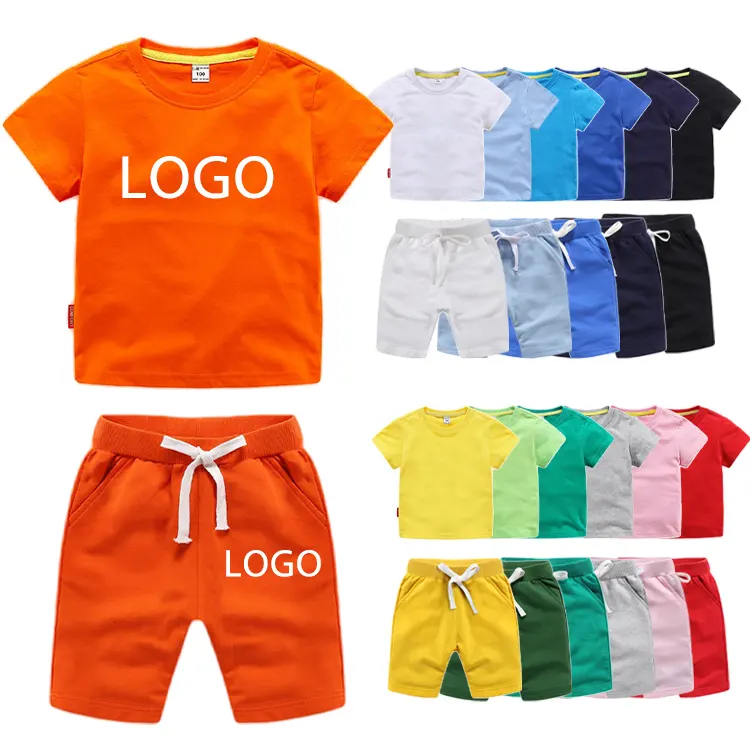 12M -8 Years Old Summer Infant Casual Baby Kids Sport Clothing Clothes Sets Boys Costumes 100% Cotton Baby Sweatsuits