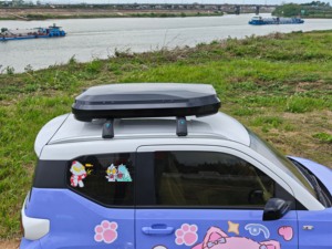 Barres de toit universelles en plastique ABS rigide pour SUV, design sport, double ouverture latérale, fixation sur barre transversale, ajustement personnalisé - Product Image 2