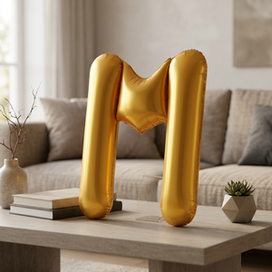 Ballon en aluminium XXL en forme <span class=keywords><strong>de</strong></span> lettre M doré, gonflable à l'hélium ou à l'air, idéal pour les anniversaires, mariages, célébrations et fêtes - Vente en gros Shunjiang - Product Image 4