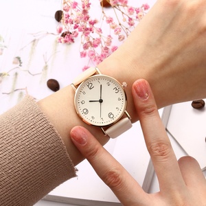 Khorasan New Korean Fashion Simple Leather Watch Women's Casual Student Quartz Ladies Watch <b>Dropshipping</b> - Product Image 3