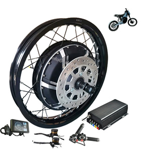 Kit de Motor sin Escobillas de Alta Velocidad de 72V 96V 12000W/15000W para Conversión de Motocicleta/Bicicleta Eléctrica, Modelo HALO12K con Pantalla LCD - Product Image 3