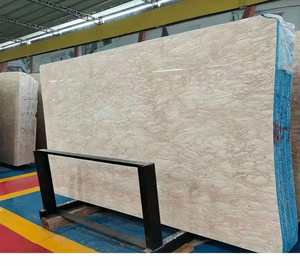 Dalle de marbre beige Oman naturel poli pour revêtement mural et sol de hall d'hôtel et décoration de comptoir de salle de bain - Product Image 1