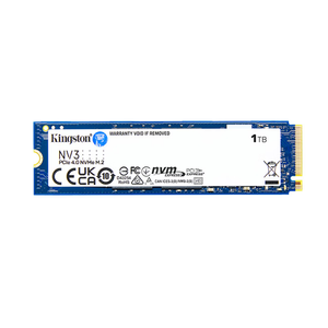 قرص تخزين Kingston NV3 PCIe 4.0 NVMe SSD بسعة 1 تيرابايت وسرعة تصل إلى 6000 ميجابايت/ثانية، مقاس M.2 2280/2230 للحواسيب المحمولة وأجهزة الألعاب، ضمان 5 سنوات، تقنية 3D NAND - Product Image 1