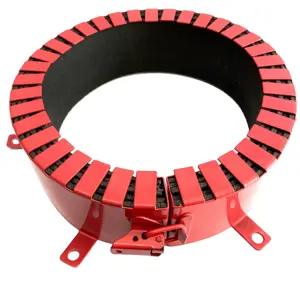 Hydro flame firestop 3 in intumescent pipe colla Intumescent Fire Collar for PVC Pipe Firestop Pipe Collar, 9" H, 3" Pipe Size