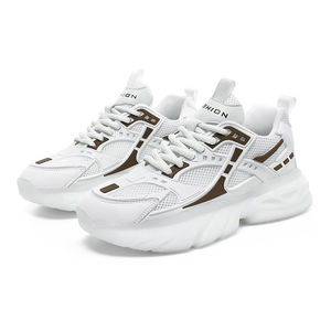 Chaussures de papa respirantes à semelle épaisse en caoutchouc, style rétro, pour hommes, avec empeigne en maille, tendance printemps - Product Image 2