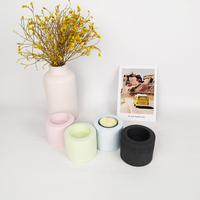 Bougies chauffe-plat rose irisé, petit photophore décoratif en céramique, cadeau de mariage, décoration moderne pour la saint-valentin
