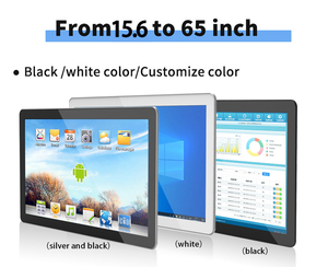 Thiết kế mỏng 21.5 27 32 43 55 inch màu đen bảng tương tác LCD đa cảm ứng màn hình Màn hình Android Bảng điều chỉnh PC cho doanh nghiệp - Product Image 3