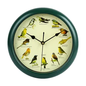 Hot Sale Modern Vintage 13 Inch Round Wall Clock Quartz Design <strong>Cuckoo</strong> Bird <strong>Call</strong> Music Needle Display Living Room Made Plastic - Product Image 4