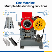 Machine multifonctionnelle pour le travail du fer, rainurage en V pour acier angulaire, découpe et poinçonnage d'acier profilé, certification CE