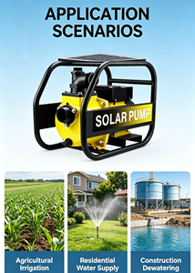 Bomba Solar de Superficie DN SQB de 50 Pulgadas para Riego Agrícola Comercial, Bomba Portátil con Marco, Alta Capacidad, Funcionamiento Estable, a Prueba de Fugas - Product Image 4
