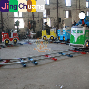 Nuevo Tren de Juguete JingChuang Square con Manivela, de Fibra de Vidrio y Metal, para Exportación de Fábrica - Product Image 4