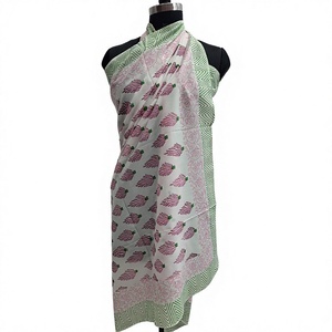 2026 Premium Handmade Block Printed <b>Sarong</b>, Extra Large Ethical Fashion, Soft Cotton Pareo, 100% Cotton <b>Sarong</b> Beach Cover-up - Product Image 1