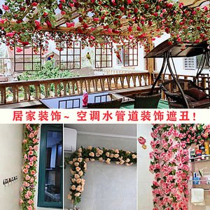 Guirlandes de roses artificielles Angesi, fleurs en soie de 10 cm, décoration murale et de plafond, décoration intérieure de Noël - Product Image 2