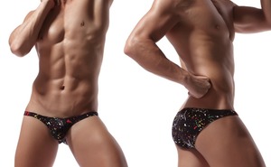 Bikinis Personalizados para Hombre, Trajes de Baño Sexys de Secado Rápido, <span class=keywords><strong>Shorts</strong></span> de Playa, <span class=keywords><strong>Surf</strong></span>, Bañadores <span class=keywords><strong>Gay</strong></span> de Cintura Baja - Product Image 3