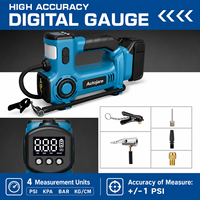 Аккумуляторный насос для шин 18В, 830 кПа, цифровой воздушный компрессор 10 л/мин, с LED-подсветкой, для автомобиля, велосипеда, мячей, OEM