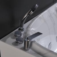 Moderna Bañera de Hidromasaje Acrílica Rectangular de 1.82m para 2 Personas, con 30 Jets, para Adultos