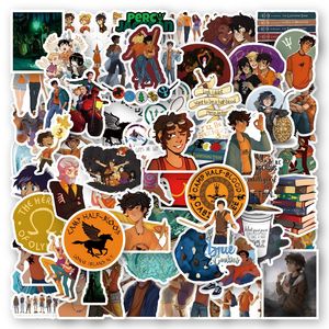 50 autocollants écologiques personnalisés Percy <span class=keywords><strong>Jackson</strong></span> pour films, étiquettes décoratives pour bagages, ordinateurs portables, guitares, casques, skateboards, en vinyle - Product Image 1