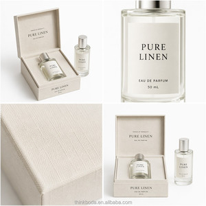 Scatola rigida in carta stampata personalizzata con chiusura a ribalta, superficie in lino, confezione in carta di alta qualità <span class=keywords><strong>per</strong></span> profumi e regali di lusso - Product Image 4
