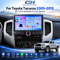 Système de navigation stéréo pour voiture compatible avec Tacoma 2005-2015, écran tactile Android 15 IPS, CarPlay sans fil, GPS, WiFi, USB, multimédia