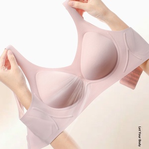 <span class=keywords><strong>Soutien</strong></span>-<span class=keywords><strong>gorge</strong></span> une pièce sans couture grande taille, à bonnets fixes, avec gel push-up, sans armatures, couvrance totale, fermeture dorsale gothique, confortable - Product Image 4