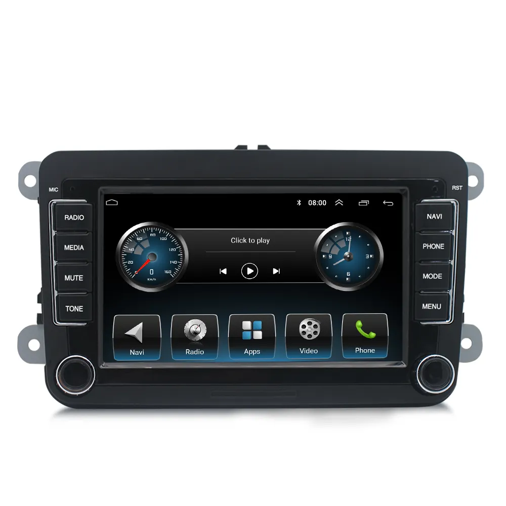 Mirror link HD multimedia Android 7 pulgada 2 din autoradio lettore dvd per Volkswagen / Polo / Golf / Caddy