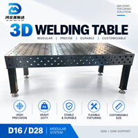 Nouvelle station de soudage 3D HebeiMeisida Heavy Duty D28, haute planité, dimensions personnalisées, fonte d'acier, revêtement au nitrure