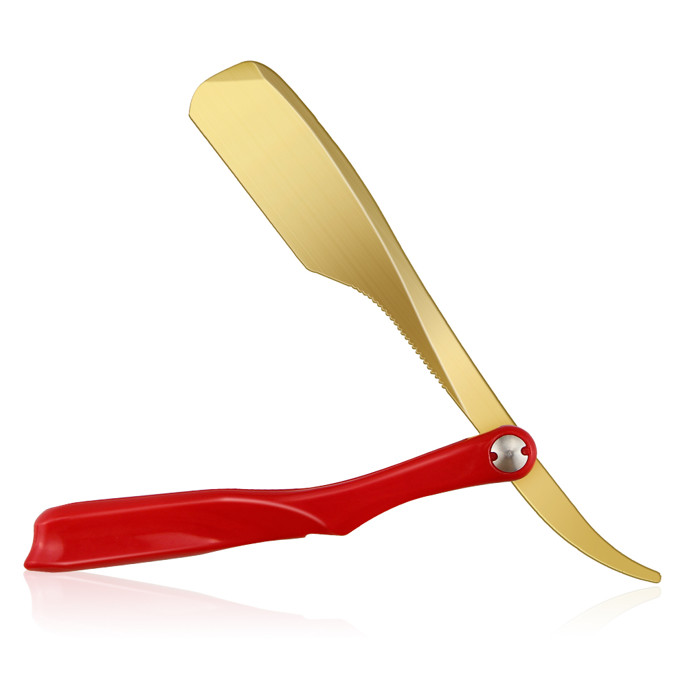 Rasoio rosso e oro